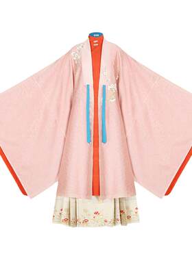 喜上眉梢花朝记汉服刺绣
