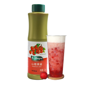 山楂莓果酱1.2kg 山楂莓莓酱商用奈雪果茸果泥奶茶店专用原材料