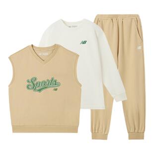 New Balance nb童装男女儿童春秋T恤背心长裤三件套装ND2TF3Z033