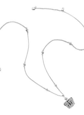 星冠加冕项链女小众设计高级精致百搭锁骨链皇冠吊坠复古精致颈链