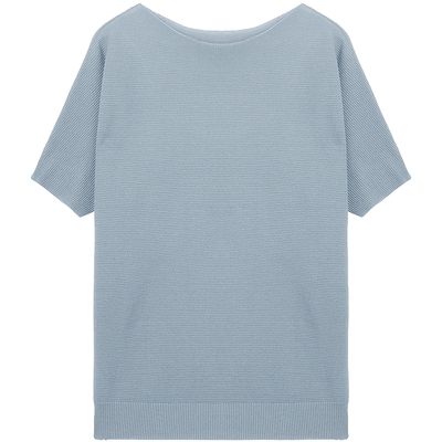 布景宽松薄款针织短袖
