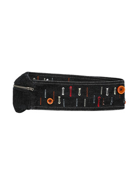 缝纫刺绣牛仔腰包胸包腰封多用斜