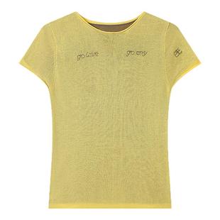 CryingCenter golove gocry刺绣双层针织透气正肩短袖tee哭喊中心