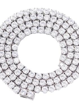 4mm18k白金网球欧美新款人工锆石