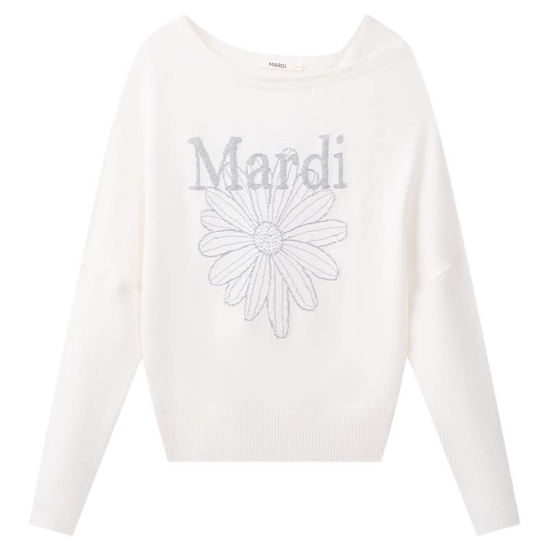 Mardi Ladin百搭休闲套头毛衣女秋季新款宽松显瘦针织衫上衣