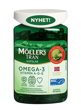 挪威Mollers沐乐思深海鱼油鳕鱼鱼肝油双效鱼油大脑鱼油心脏鱼油