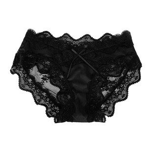 春心荡漾 法式性感纯欲风少女内裤2024新款蕾丝透气低腰三角裤