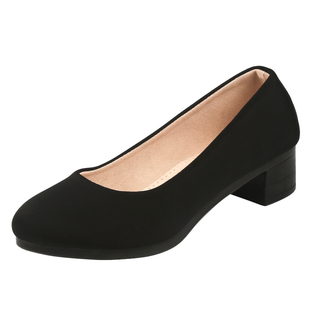 老北京布鞋女新款软底女款坡跟单鞋官方正品女士工装鞋黑色女鞋子