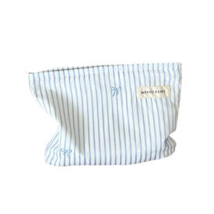 海盐蓝化妆包！便携迷你内胆包手拿包女补妆洗漱化妆收纳包大容量