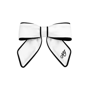 NanaJacqueline拼色刺绣蝴蝶结发夹女新款优雅浪漫高级感发饰头饰