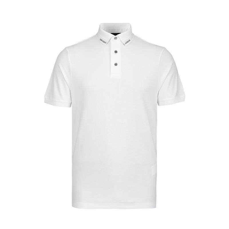 【自营】EMPORIO ARMANI/阿玛尼男士纯色翻领POLO衫商务日常百搭