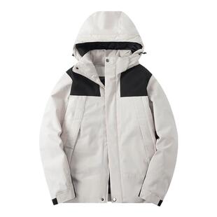 啄木鸟秋冬季户外冲锋棉衣男女款棉服外套一体工装防风防水登山服