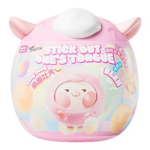 吐舌dongdong羊盲盒正版新款玩偶东东阳咚咚羊捏捏乐毛绒玩具公仔