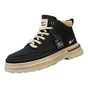 回力马丁靴男鞋冬季高帮运动登山徒步复古皮鞋英伦户外防滑工装靴