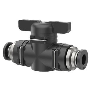 气动手阀BUC6-8-10毫米气管开关阀气阀门12mm气管接头手动直通阀