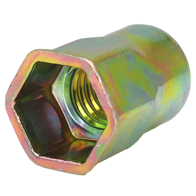 彩锌蓝白锌英美制拉铆螺母平头