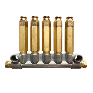 DX加压式分油器 纺织机床油管接头 快插容积式油排分配器定量注油