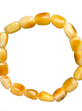 天然蜜蜡随形手链琥珀波罗海原石