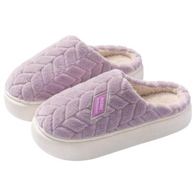 棉拖鞋女士冬季保暖毛绒加厚底室内居家用舒适防滑情侣加绒拖鞋男