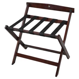 酒店折叠行李架客房实木置物架家用卧室收纳架民宿行李箱放置架子