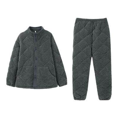 安之伴三层夹棉冬季保暖情侣睡衣