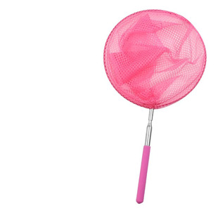 小渔捞捞鱼网鱼缸水族箱金鱼不锈钢可伸缩鱼虾抄网渔捞圆形鱼网兜