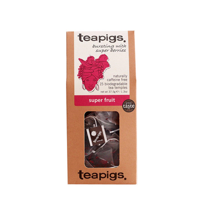 29年过期 teapigs茶猪猪超级水果茶英国进口 花果茶袋泡茶15袋