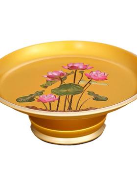 合金供盘果盘上供财神爷供果果盘