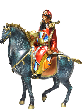 纯铜大唐马摆件财神马到成功