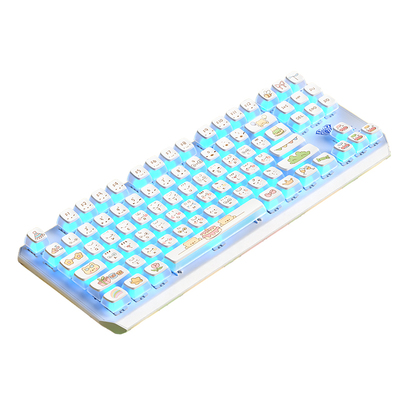 狼蛛87键青红茶轴有线机械键盘