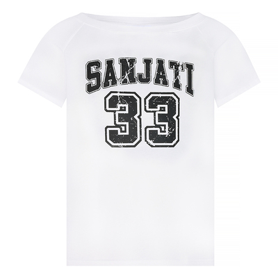 Sanjati短袖潮青少年做旧