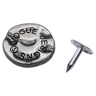 复古凹凸面扣金属摇头扣牛仔衣裤纽扣工字扣免缝钉扣裤兜铆钉撞扣