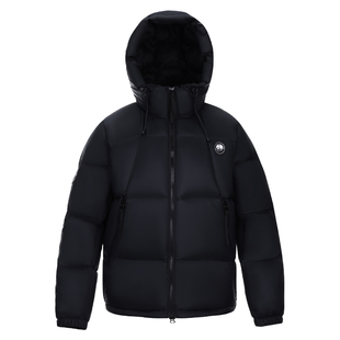 【暖烘烘】熊猫户外连帽羽绒服2025新款秋冬登山徒步露营蓄热外套