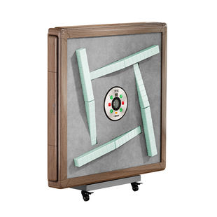 国喜新款麻将机全自动家用餐桌两用双折叠取暖低音过山车麻将桌