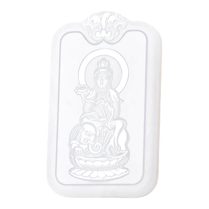 羊脂白玉观音守护神吊坠