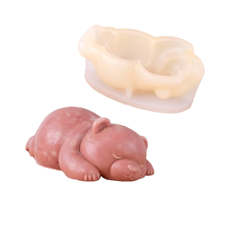 网红小熊趴趴硅胶模具食品级