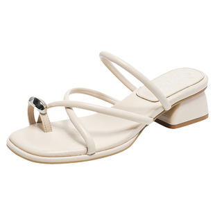 大东高跟拖鞋女2026新款夏季外穿高级感女士凉拖配裙子夏天凉拖鞋