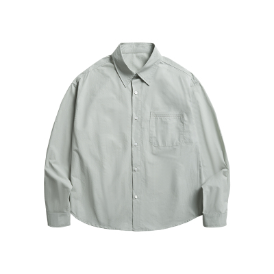 awatinne优质长绒棉宽松长袖衬衫