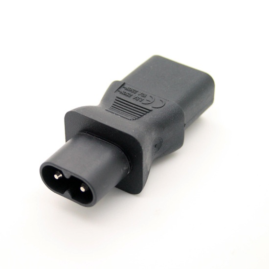 批发 电脑品字头转接8字尾插头C13转C8 电源转接头 八字插头转换