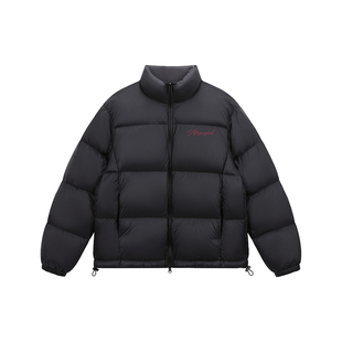 ATRY基础薄款羽绒服男款2025新款冬季美式加厚保暖潮牌花体外套女