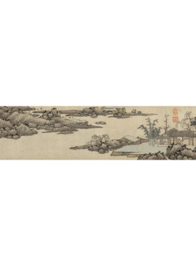 沈周清园图高清宣纸画心