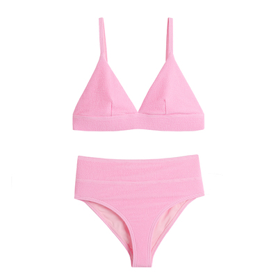 比基尼小胸聚拢高腰遮肚显瘦