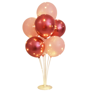 发光气球桌飘立柱支架结婚房路引生日装饰场景布置店铺橱柜装扮