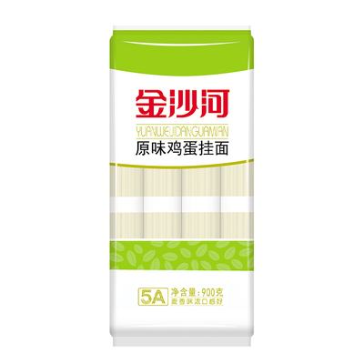金沙河鸡蛋挂面900g原味爽滑