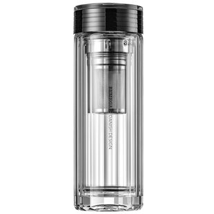 英国Bemega高硼硅玻璃杯双层茶水分离泡茶杯男款大容量保温水杯子