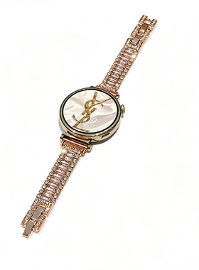 适用华为watchgt6表带新款金属华为gt5手表带链高级感watchgt4女表gt6pro镶钻夏天女士专用智能运动腕表带