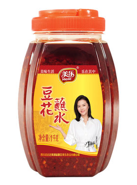美乐富顺豆花蘸水1kg辣椒酱拌菜面汤锅特色蘸料香辣酱麻辣家用