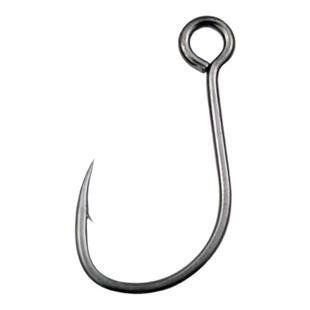 路亚亮片米诺单钩平口大眼鱼钩军鱼钩