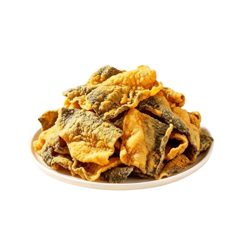 蛋黄鱼皮开袋即食香酥鱼皮海鲜