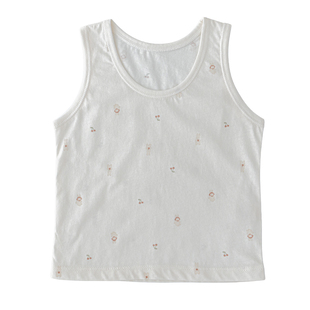 娃丽比婴幼儿背心内搭春秋透气吸湿排汗柔软男女宝宝圆领春夏双肩